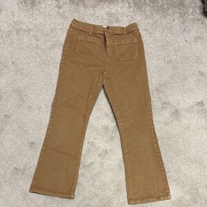 LOFT Cropped Brown Ankle Pants